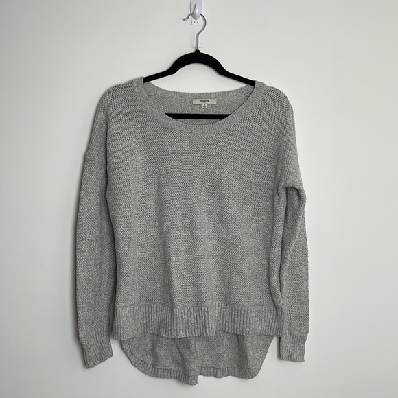 MADEWELL Womens Size m Gray Chronicle Texture Pullover Sweater Style C5241 - Picture 4 of 7